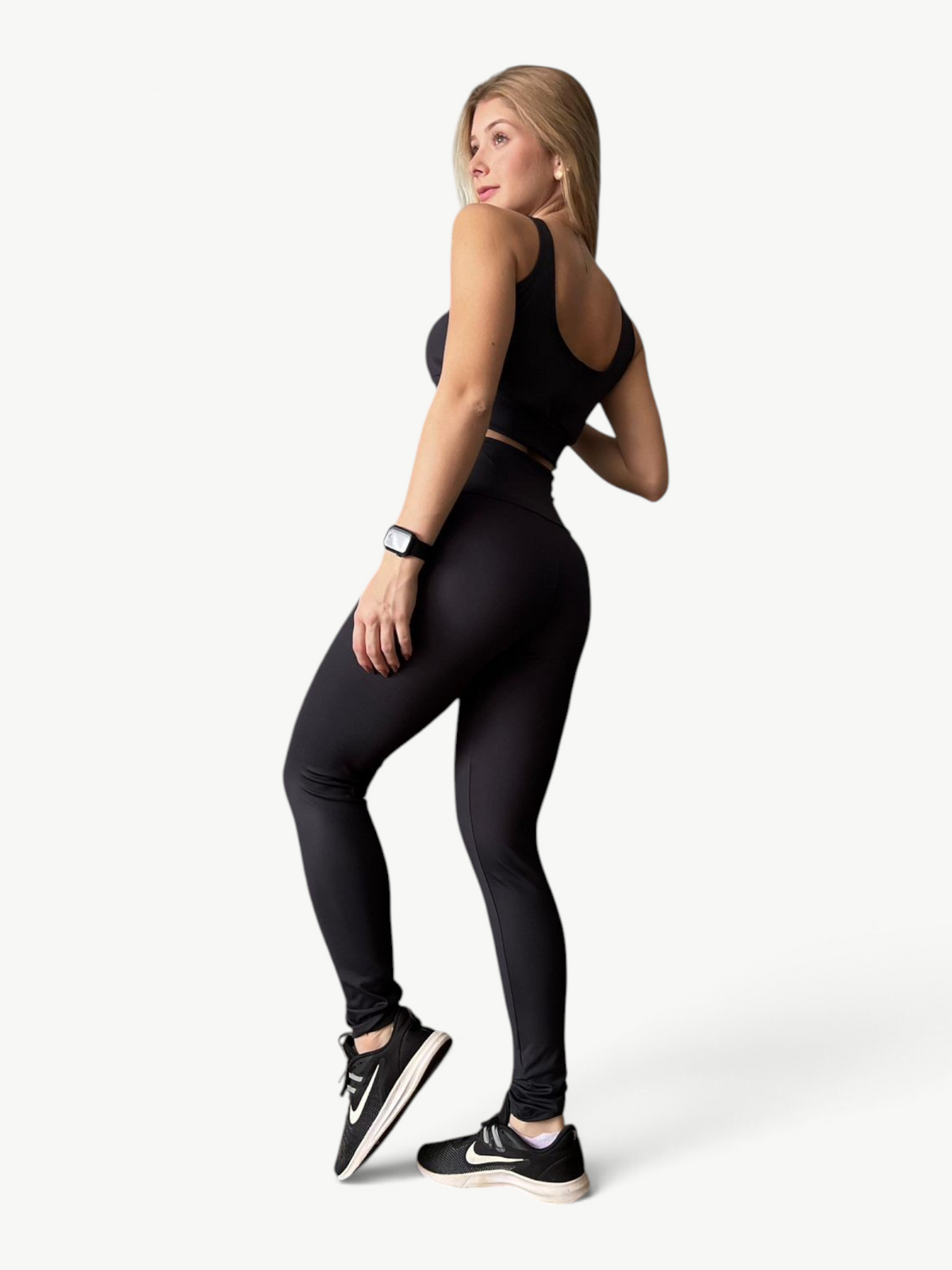 JM Brazilian Activewear Prime Sculpting Legging in black, featuring a high-waisted fit and supportive compression.